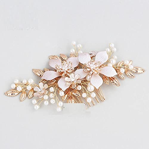 Novia tocado hecho a mano ebay boda perla peine accesorios de boda