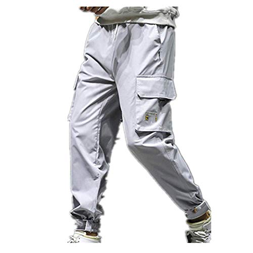 NP Pantalones de carga de los hombres pantalones de jogging hombres negro harem pantalones casual masculino pantalones múltiples bolsillos Hip Hop Streetwear pantalones