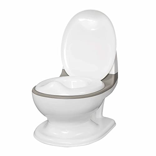 Nuby Dr. Talbot's - My Real Potty Orinal para Niños a partir de 18 Meses - Inodor infantil educativo y con sonido - pilas incluidas - Gris - 18m+
