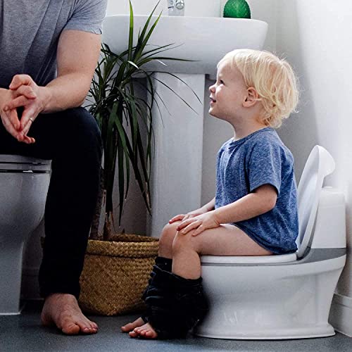 Nuby Dr. Talbot's - My Real Potty Orinal para Niños a partir de 18 Meses - Inodor infantil educativo y con sonido - pilas incluidas - Gris - 18m+