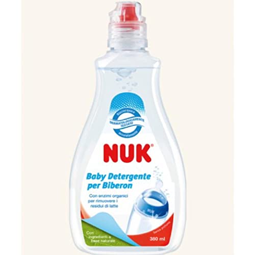 NUK Limpiador de biberones | 500 ml | Ideal para lavar biberones, tetinas y accesorios | Sin perfume | pH neutro | Botella fabricado con 100% de materiales reciclados