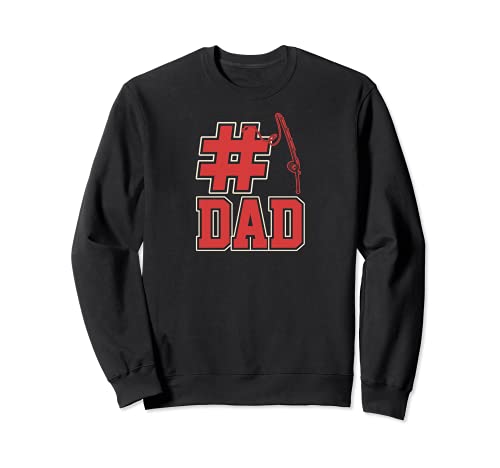 Número uno Papá Divertido Moda Pesca Estilo Retro Clásico Sudadera