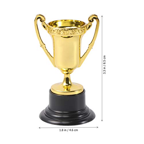 NUOBESTY Gold Award Trofeo - Juego de 20 vasos de recompensa con el premio D dorado de la reinfusión del premio Trofeo Trofeo Trofeo para niños y adultos