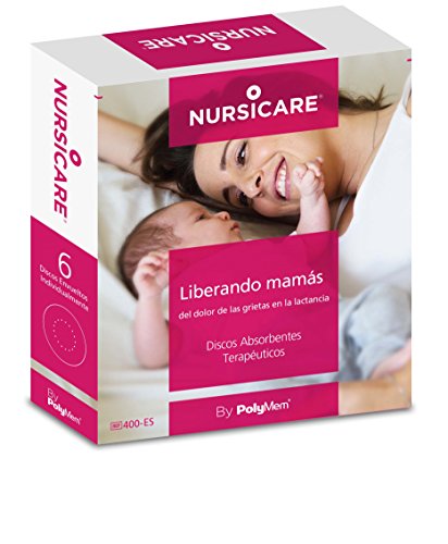 Nursicare Parches Para Reducir Dolor en los Pezones Durante la Lactancia | Apósitos Cura Grietas | 6 Unid. | Discos Protectores de Hidrogel | Altísima Calidad