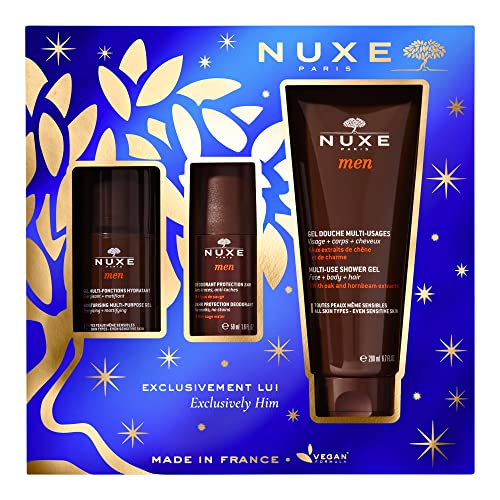 Nuxe Men - Cofanetto Uomo Gel Doccia 200ml+ Gel Idratante 50ml + Deodorante 50ml