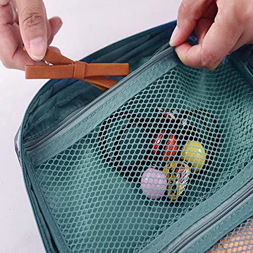 NYSJLONG Caja de almacenamiento cosmética multifunción hombre mujeres maquillaje bolsa de nylon cosmética bolsa maquillaje organizador neceser bolsa kits almacenamiento viaje