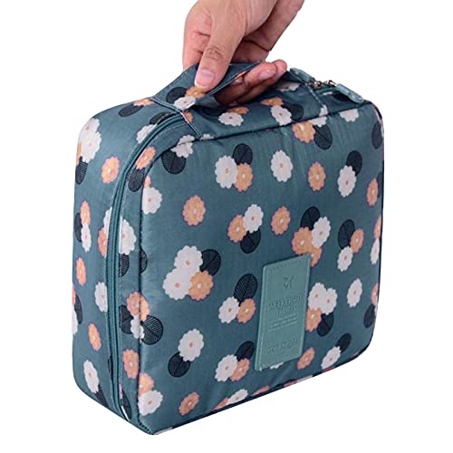 NYSJLONG Caja de almacenamiento cosmética multifunción hombre mujeres maquillaje bolsa de nylon cosmética bolsa maquillaje organizador neceser bolsa kits almacenamiento viaje
