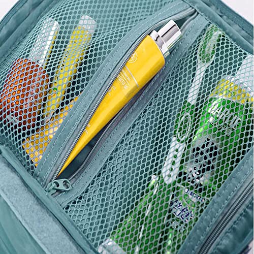 NYSJLONG Caja de almacenamiento cosmética multifunción hombre mujeres maquillaje bolsa de nylon cosmética bolsa maquillaje organizador neceser bolsa kits almacenamiento viaje