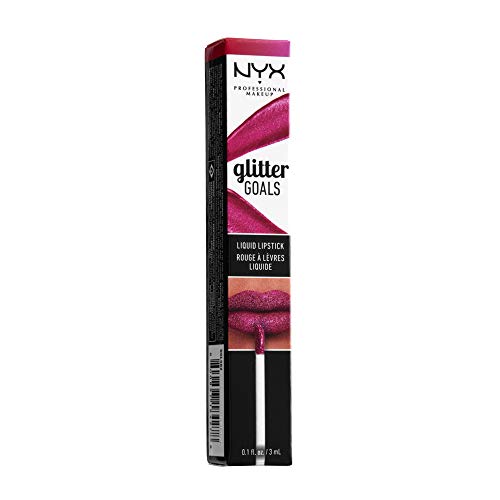 NYX Glitter Goals Liquid Lipstick Cherry Quartz 3 Ml