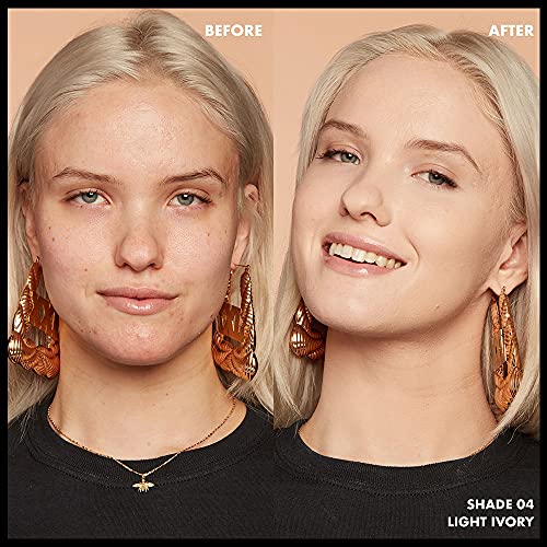 NYX Professional Makeup Base de maquillaje Can't Stop Won't Stop Full Coverage Foundation, Larga duración, Waterproof, Fórmula vegana, Acabado mate, Tono: Light Ivory