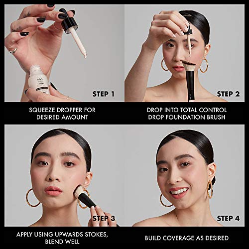 NYX PROFESSIONAL MAKEUP Base de Maquillaje Líquida Total Control Pro Drop, Dosificación Precisa, Cobertura Modulable y Personalizable, Fórmula Vegana, Acabado Natural, Tono: 5 Light, 13 Mililitros