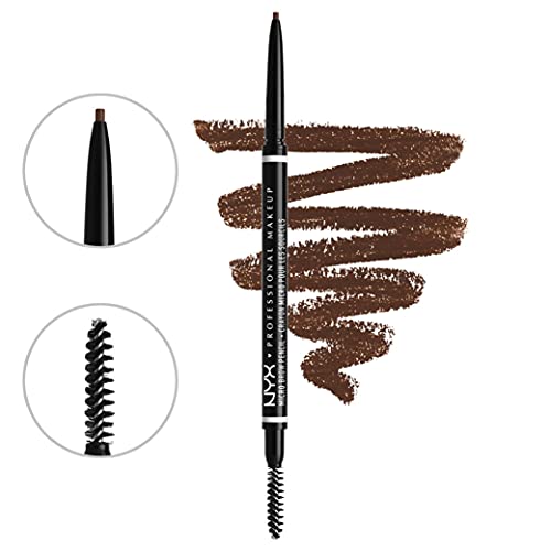 NYX Professional Makeup Kit Dúo Brow Essentials Micro Brow Pencil & Control Freak Clear Brow Gel, Tono: Brunette