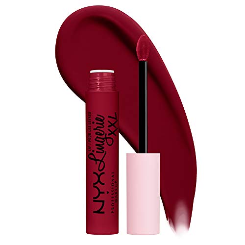 NYX Professional Makeup Lip Lingerie XXL Labial líquido Larga duración, Fórmula Vegana, Tono Sizzlin