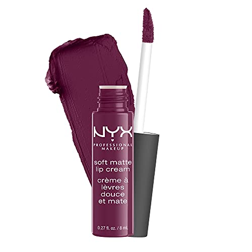 NYX Professional Makeup Pintalabios Soft Matte Lip Cream, Acabado cremoso mate, Color ultrapigmentado, Larga duración, Tono: Transylvania