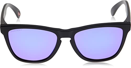Oakley Frogskins Gafas, Negro, 55 Unisex Adulto