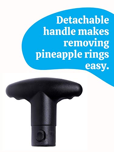 Oaklyn Cortador Pelador de Piñas Acero Inoxidable Corte en Rodajas Gajos Dados Espiral - Corte Piña Profesional Rapido y Sencillo Sin Cuchillo – Include Garantía Un Año