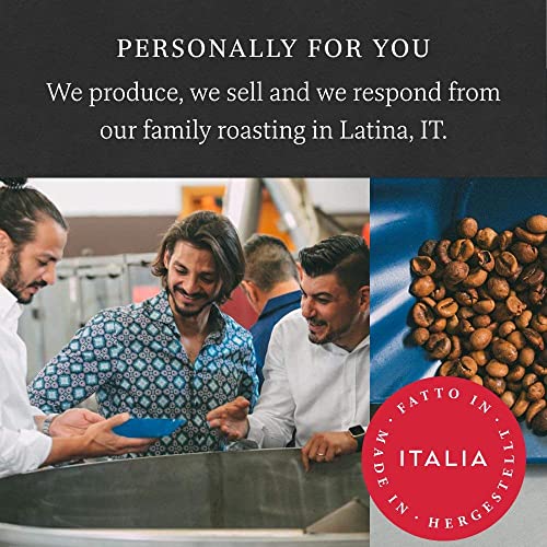 O'CCAFFE' – Café Crème | 1 kg de granos enteros | café crema bajo en acidez y aromático | tostado extra lento de tambor de un negocio familiar italiano