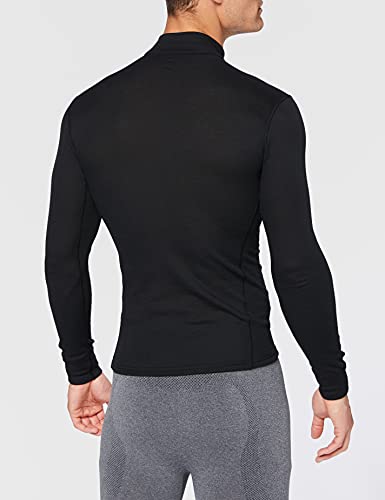 Odlo Bl Top Turtle Neck L/S Half Zip Active W Camiseta, Hombre, Black, XXL