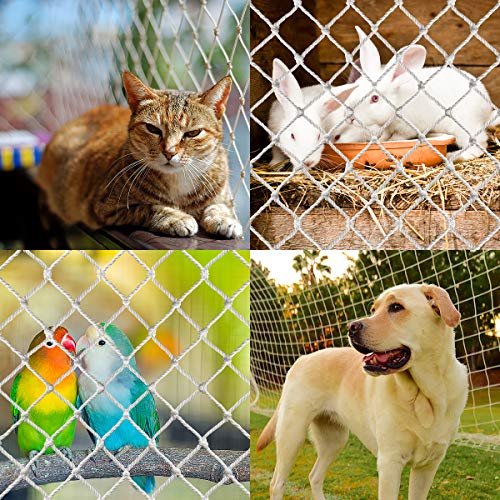 OhhGo Red de seguridad para gatos de mascotas con protección anticaídas para balcón y escaleras.