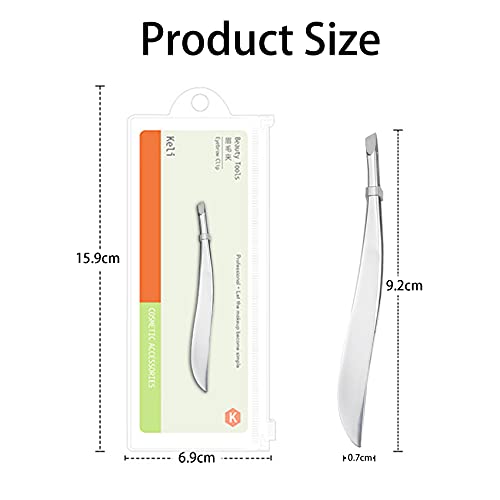 Olakin Pinzas Profesionales para Eliminar Cejas, Acero Inoxidable Pinzas de Precisión para Cejas para Depilación Encarnada, Herramienta de Belleza Diaria para Mujeres y Hombres