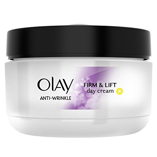 Olay Anti-Arrugas Firme y Levante Antienvejecimiento Crema de día SPF15 – 50 ml (Pack de 3)