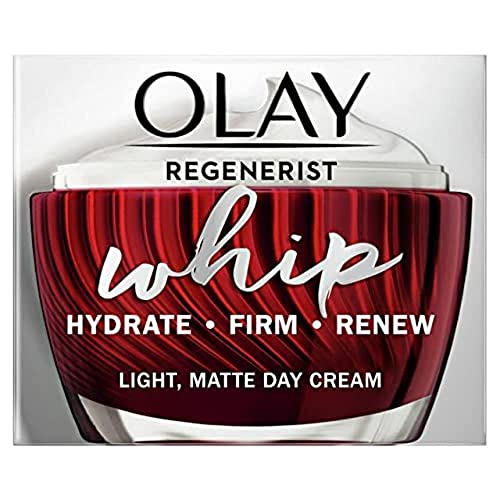 Olay Regenerist Whip Light as Air - Crema hidratante antienvejecimiento para piel más firme con ácido hialurónico, 50 ml