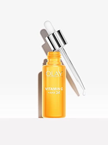 Olay Sérum De Día Vitamina C + AHA24, Con Vitamina C, AHA Y Niacinamida Para Un Tono De Piel Radiante Y Uniforme, 40 ml
