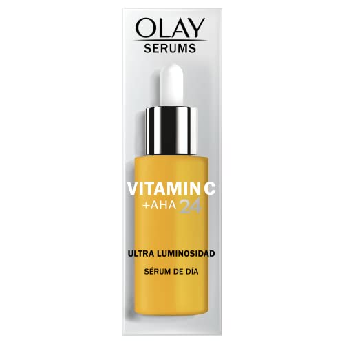 Olay Sérum De Día Vitamina C + AHA24, Con Vitamina C, AHA Y Niacinamida Para Un Tono De Piel Radiante Y Uniforme, 40 ml