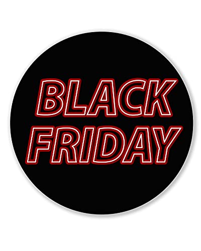 Olmedo Servicios Integrales Vinilos de Descuento Black Friday 30x30 cm - Cartel Adhesivo Ofertas - Vinilos Rebajas Escaparate - Pegatinas Adhesivas Rebajas - Adhesivo Cristal Ofertas Establecimiento