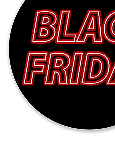 Olmedo Servicios Integrales Vinilos de Descuento Black Friday 30x30 cm - Cartel Adhesivo Ofertas - Vinilos Rebajas Escaparate - Pegatinas Adhesivas Rebajas - Adhesivo Cristal Ofertas Establecimiento