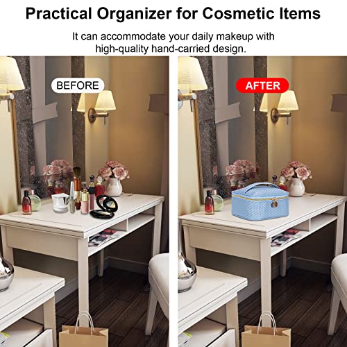 Olycism Bolsas de Aseo Impermeable 4 Piezas Bolsa Portátil Maquillaje Neceser de Aseo Impermeables Neceser Bolsa Cosmético Grande Organizador de Viaje Cremallera para Mujeres y Niñas Neceser Viaje