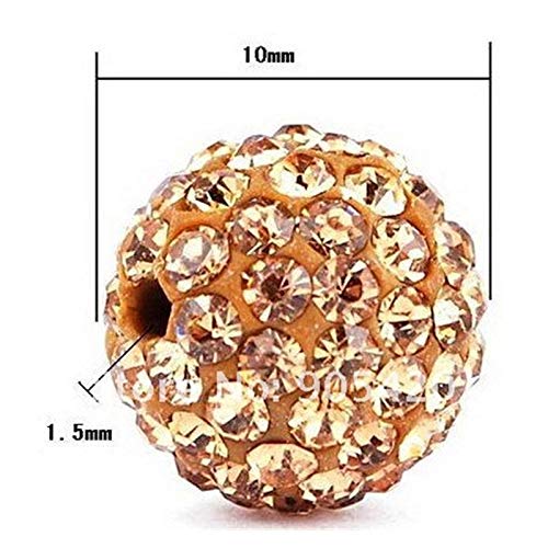OMH FACTORY 10 UNIDS VARIEDAD COLOR CLAY RHINESTONE AAA ++ CRISTAL AJUSTE BIAGI PULSERA DE BIAGI ANTIGUO PAVLE DECPO BLL BLL BEADS 8mm 10mm 12mm joyería ( Color : Lavender , Item Diameter : 12mm )