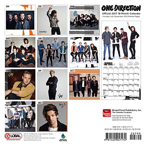 One Direction 2017 Calendar