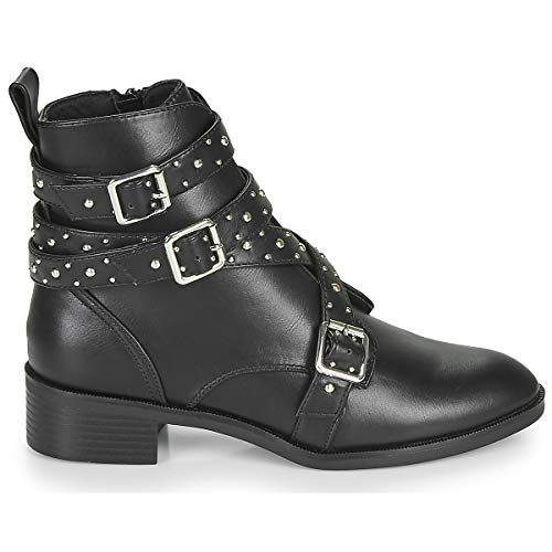 Only Bright 14 PU Stud Boot Botines/Low Boots Mujeres Negro - 39 - Botas De Caña Baja Shoes