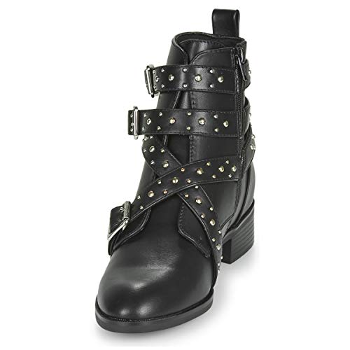 Only Bright 14 PU Stud Boot Botines/Low Boots Mujeres Negro - 39 - Botas De Caña Baja Shoes