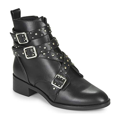 Only Bright 14 PU Stud Boot Botines/Low Boots Mujeres Negro - 39 - Botas De Caña Baja Shoes
