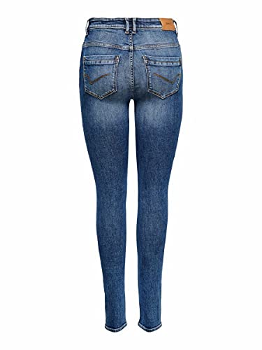 Only Onlpaola Life HW SK Dnm Agi966 Noos Jeans, Denim Light Medium Blue Denim, L para Mujer