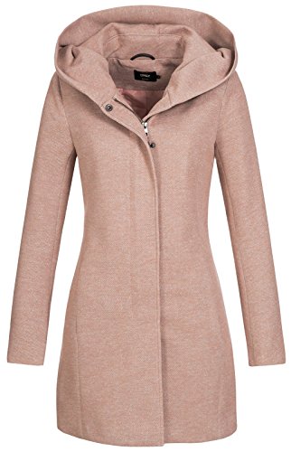Only Onlsedona Light Coat Otw Noos Chaqueta, Mocha Mousse Detail : Melange, L para Mujer