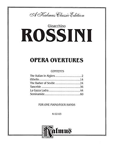 Opera Overtures (Kalmus Classic Editions)