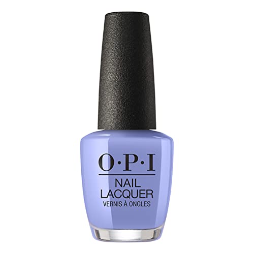 OPI Nail Laquer - Esmalte Uñas Duración de Hasta 7 Días, Efecto Manicura Profesional, 'You're Such a BudaPest Euro Centrale' Azul - 15 ml