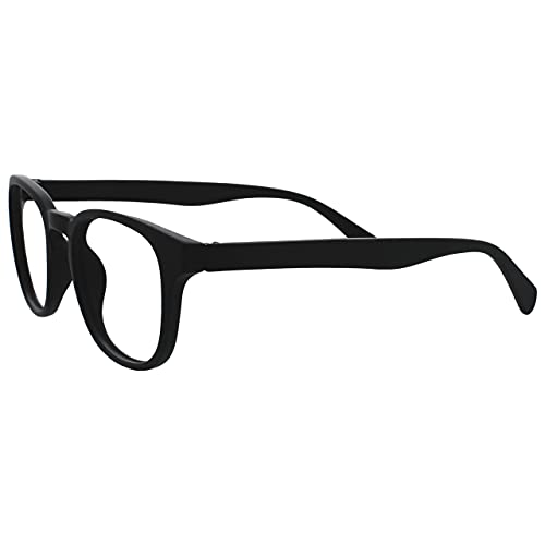 Opulize Pop Paquete Doble Gafas De Lectura Lectores De Sol Retro Redondo Negro Gris Hombres Mujeres Bisagras Resorte RS2-17 +1,00
