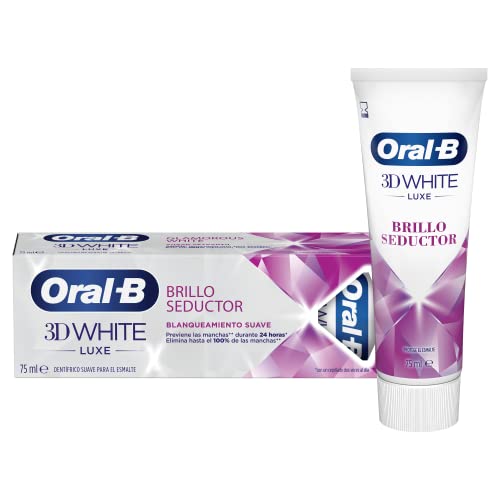 Oral-B 3D White Luxe Brillo Glamuroso Blanqueamiento Suave Pasta Dentífrica, 75 ml