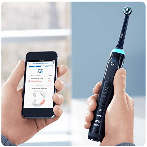 Oral-B CrossAction Cabezales de Recambios, Pack de 3 Recambios Negros Originales con Tecnología CleanMaximiser para Cepillos de Dientes Eléctricos