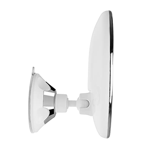 Orbegozo ESP 1010 - Espejo cosmético con luz LED, orientable 360 Grados, Aumento 10x, Ventosa Ajustable, Vidrio óptico, Funciona a Pilas, Multicolor