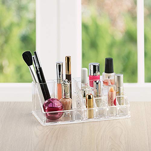 Organizador de Maquillaje, Acrílica Transparente Caja de Almacenamiento de Acrílico Estante de Maquillajes Organizador de Cosméticos