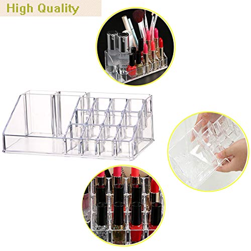 Organizador de Maquillaje, Acrílica Transparente Caja de Almacenamiento de Acrílico Estante de Maquillajes Organizador de Cosméticos