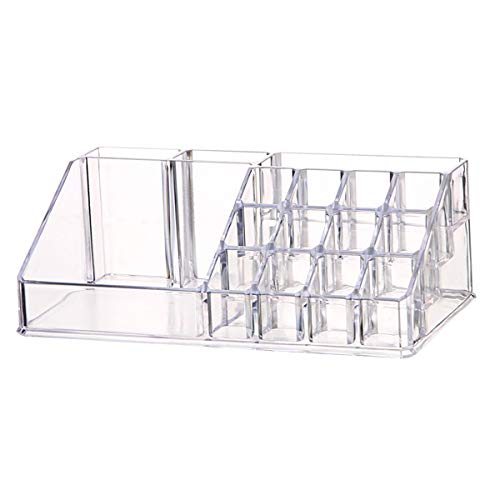 Organizador de Maquillaje, Acrílica Transparente Caja de Almacenamiento de Acrílico Estante de Maquillajes Organizador de Cosméticos
