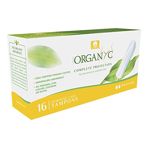 Organ(y) c, Tampones de Algodón Certificado 100% Biológico para Sangrado Moderato - 1 paquete x 16 unidades