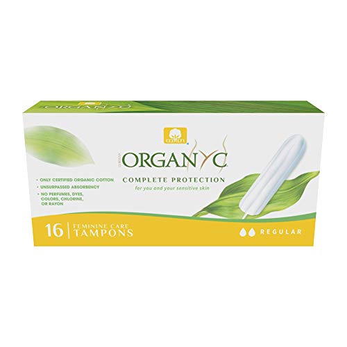 Organ(y) c, Tampones de Algodón Certificado 100% Biológico para Sangrado Moderato - 1 paquete x 16 unidades