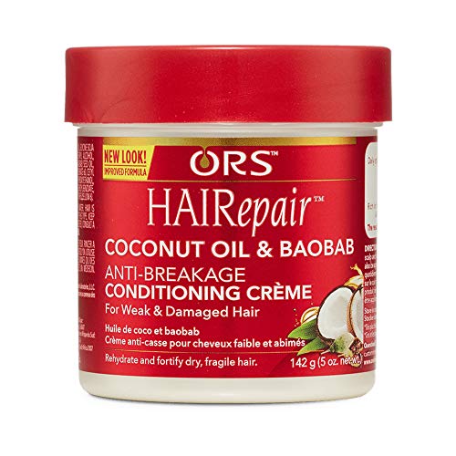 ORS Hairepair Crema acondicionadora anti-roturas de aceite de coco y baobab, 142 gr